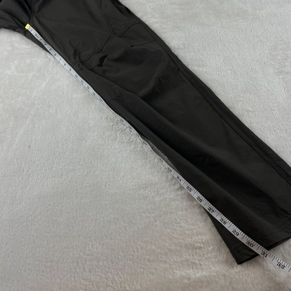 Sport Outdoor Ripstop Trek Hiking Pants Mens Size M Brown Zip Pockets Stretch - Picture 7 of 15
